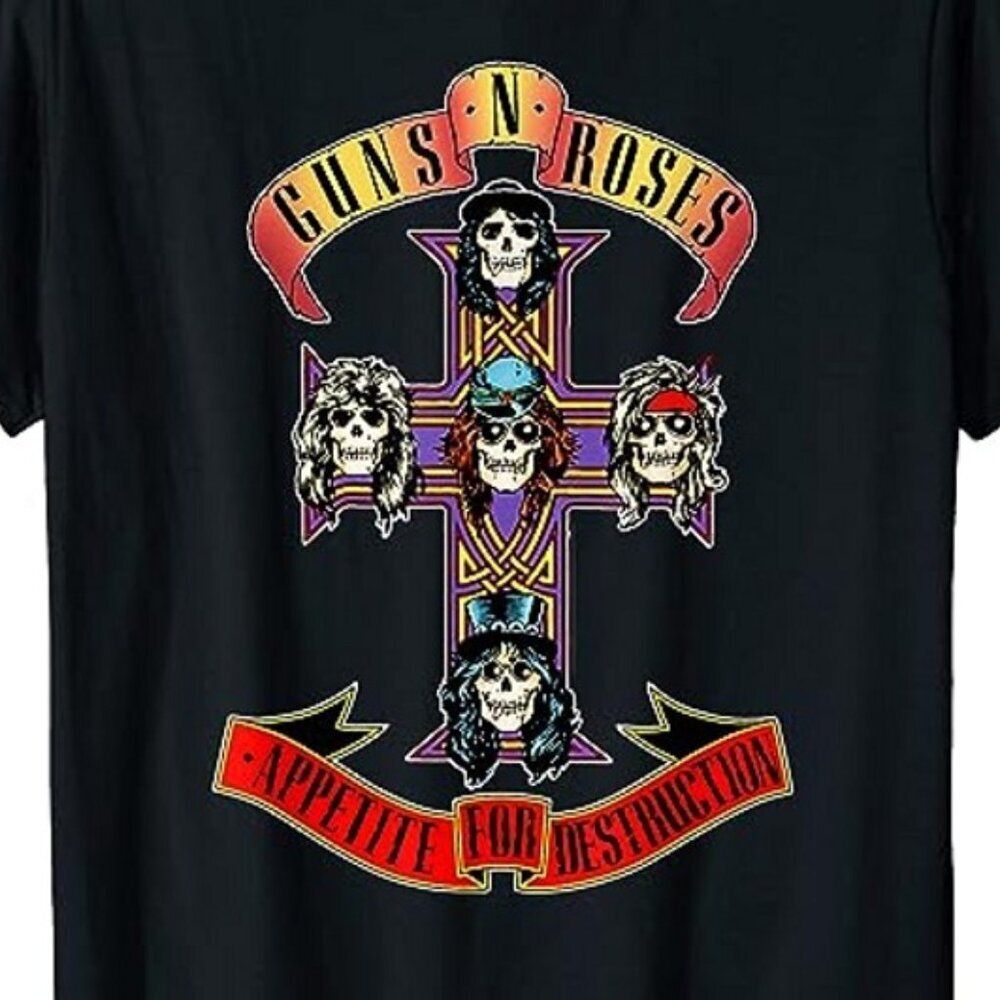 Guns N Roses Album Tour Merch T-Shirt Rock Band Music Graphic Fan Concert Gif159 - Picture 2 of 5